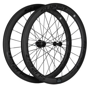 SUPERTEAM 50/25mm UCI ���F�z�C�[�� 700c �J�[�{���z�C�[���Z�b�g �`���[�u���X UD �}�b�g (�u���b�N)