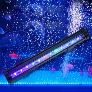 水槽ライト小型LED気泡ライトアクアリウムライトミニ水中ライト熱帯魚ライト潜水灯RGB水族館水槽用照明装飾酸素補給観賞魚熱帯魚飼育水草育成IP68防水高輝度長寿命省エネ水陸両用淡水…