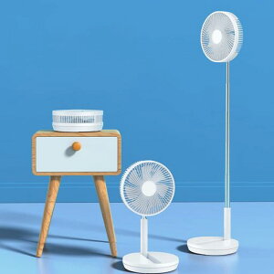 「34.5-102cm伸縮設計・リモコン付き」リビング扇風機10000mAh大容量9cmまで折り畳み縦型ファン卓上ファンサーキュレーター90°自動首振り上下180°手動調節風量4階段USB充電静音(ホワイト-)