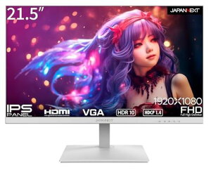 JAPANNEXT21.5�C���`���j�^�[�t��HD1920x1080�𑜓xIPS�f�B�X�v���C(HDMI/�X�s�[�J�[����/VESA�Ή�/�u���[���C�g�J�b�g)JN-IPS215FHDR-W