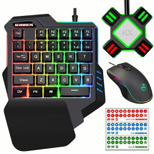 �Ў�L�[�{�[�h �}�E�X �R���o�[�^�[ �Z�b�g switch�Ή� �t�H�[�g�i�C�g�p�L�[�{�[�h �Q�[�~���O�L�[�{�[�h �}�E�X�Z�b�g Switch/switch lite/PS4/PS3/Xbox�Ή� RGB�Q�[�~���O�L�[�{�[�h �Q�[�~���O�c