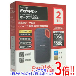 �y�V�i�󂠂�(�������E��Ԃ�)�z SANDISK �|�[�^�u��SSD �G�N�X�g���[�� V2 SDSSDE61-2T00-J25 2TB