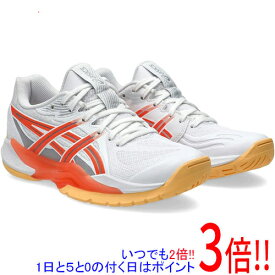asics アシックス 23.0cm ハンドボールシューズ レディース POWERBREAK FF 1072A104 102 ホワイト/ビビッド コーラル