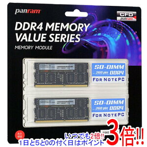�y���ł�2�{�I1����5.0�̂����A18����3�{�I�zCFD Panram W4N2666PS-16G SODIMM DDR4 PC4-21300 16GB 2���g