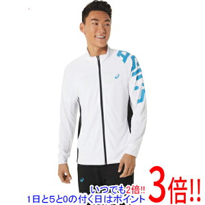 【いつでも2倍!1日と5.0のつく日、18日は3倍!】asics アシックス Lサイズ HEXグラフィックドライニットジャケット 2031D829 ブリリアントホワイト