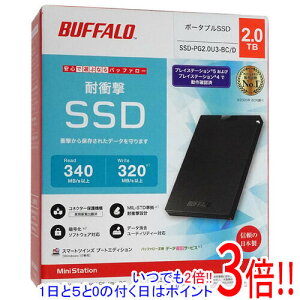 yۏؑΉ!!zBUFFALO OtSSD SSD-PGC2.0U3-BC 2TB ubN