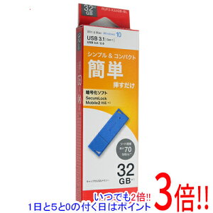 �y���ł�2�{�I1����5.0�̂����A18����3�{�I�zBUFFALO USB3.0�p USB�������[ RUF3-K32GB-BL 32GB �u���[