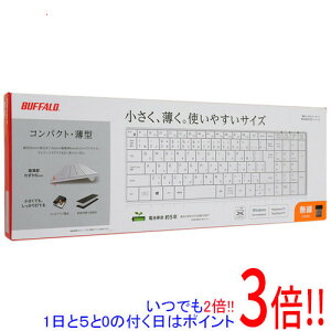 BUFFALO �É� ���C�����X�L�[�{�[�h BSKBW330WH �z���C�g