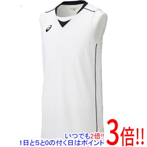 【いつでも2倍!1日と5.0のつく日、18日は3倍!】asics アシックス 160サイズ バスケットボールウエア ゲームシャツ XB1355 ホワイト×ブラック