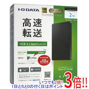 �y�����ۏؑΉ�!!�z�y�V�i�󂠂�(�������E��Ԃ�)�z I-O DATA��PortableHD HDPH-UT2DKR 2TB �u���b�N