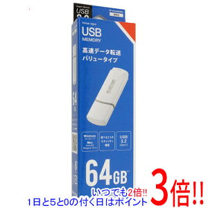 ył2{I15.0̂A183{IzELECOM LbvUSB3.2 Gen1 MF-HTU3B064GWH 64GB zCg