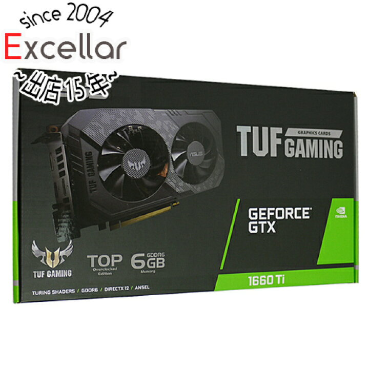 楽天市場】【中古】TUF-GTX1660TI-T6G-EVO-GAMING PCIExp 6GB 元箱あり ASUSグラボ : エクセラー3号館  楽天市場店