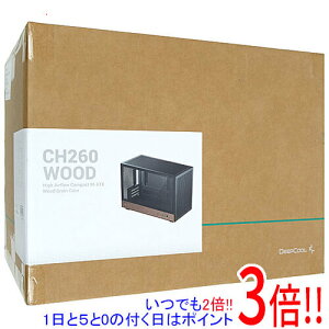 �y���ł�2�{�I1����5.0�̂����A18����3�{�I�zDEEPCOOL PC�P�[�X CH260 WOOD R-CH260-BKNWM0-G-1 �u���b�N