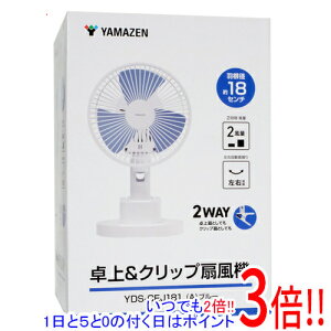 YAMAZEN ����@ �N���b�v�t�@�� YDS-CEJ181(A) �z���C�g