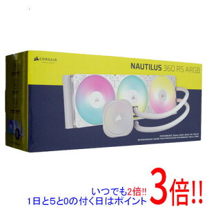 �y���ł�2�{�I1����5.0�̂����A18����3�{�I�zCORSAIR�� ����CPU�N�[���[ NAUTILUS 360 RS ARGB White CW-9060095-WW �z���C�g