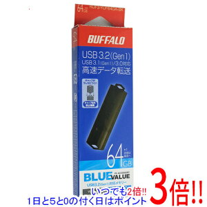 �y���ł�2�{�I1����5.0�̂����A18����3�{�I�zBUFFALO USB3.0�p USB�������[ RUF3-YUF64GA-BK 64GB �u���b�N