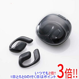 【延長保証対応!!】ELECOM オープンイヤー型ワイヤレスヘッドホン LBT-OWS01BK スモーキーブラック