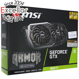 【いつでも2倍！5．0のつく日は3倍！1日も18日も3倍！】【中古】MSI製グラボ GeForce GTX 1660 Ti ARMOR 6G OC PCIExp 6GB 元箱あり