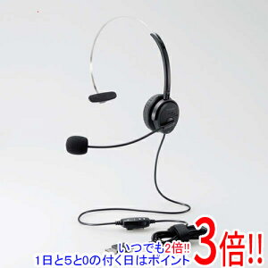 �y�V�i�󂠂�(�������E��Ԃ�)�z ELECOM �Ў��I�[�o�[�w�b�h�^�C�v USB �w�b�h�Z�b�g HS-HP29UBK