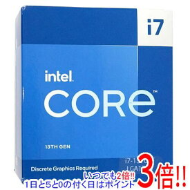 【いつでも2倍！5．0のつく日は3倍！1日も18日も3倍！】【新品訳あり(箱きず・やぶれ)】 Core i7 13700F 2.1GHz LGA1700 65W SRMBB