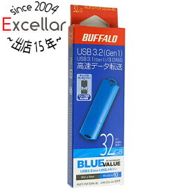 【いつでも2倍！5．0のつく日は3倍！1日も18日も3倍！】BUFFALO USB3.1(Gen1)/USB3.0対応 USBメモリー RUF3-YUF32GA-BL 32GB ブルー