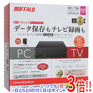�y�����ۏؑΉ�!!�zBUFFALO���O�tHD HD-EDS8U3-BE 8TB �u���b�N