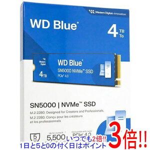 �y���ł�2�{�I1����5.0�̂����A18����3�{�I�zWestern Digital�� WD Blue SN5000 NVMe WDS400T4B0E-EC 4TB