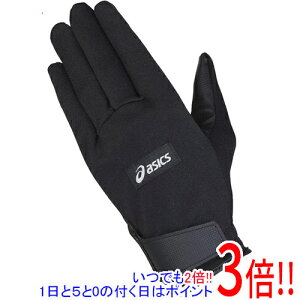 【いつでも2倍!1日と5.0のつく日、18日は3倍!】asics アシックス XSサイズ グラウンドゴルフ スタンダードグローブ 3283A227 ブラック