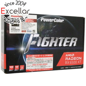 【いつでも2倍！5．0のつく日は3倍！1日も18日も3倍！】【中古】PowerColor Fighter AMD Radeon RX 6500XT AXRX 6500XT 4GBD6-DH/OC PCIExp 4GB 元箱あり