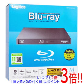 【いつでも2倍！5．0のつく日は3倍！1日も18日も3倍！】【新品(開封のみ)】 Logitec ポータブルBlu-rayドライブ LBD-PWA6U3LBK ブラック