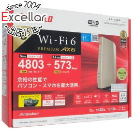 【いつでも2倍！5．0のつく日は3倍！1日も18日も3倍！】【中古】BUFFALO 無線LANルータ AirStation WSR-5400AX6S/DCG シャンパンゴールド 元箱あり