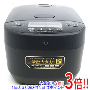 【延長保証対応!!】【新品訳あり(箱きず・やぶれ)】 ZOJIRUSHI 圧力IH炊飯ジャー 豪熱大火力 5.5合炊き NW-YR10-BZ スレートブラック