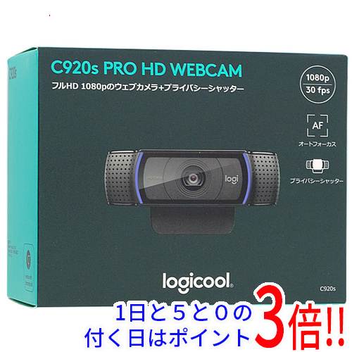 HD 11周年記念イベントが Pro Webcam 経典 C920s 中古 未使用 ロジクール Webカメラ ブラック
