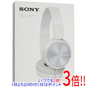 �y���ł�2�{�I1����5.0�̂����A18����3�{�I�zSONY�� �X�e���I�w�b�h�z�� MDR-ZX310 (W) �z���C�g