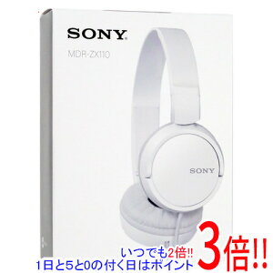 �y���ł�2�{�I1����5.0�̂����A18����3�{�I�zSONY�� ���^ �܂肽���ݎ��w�b�h�z�� MDR-ZX110 (W) �z���C�g