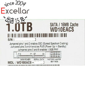 【いつでも2倍！1日と5.0のつく日、18日は3倍！】Western Digital製HDD WD10EACS 1TB SATA300
