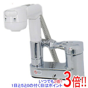 【いつでも2倍!1日と5.0のつく日、18日は3倍!】三栄水栓 シングルスプレー混合栓(洗髪用) K37100R-W