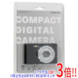 【いつでも2倍！5．0のつく日は3倍！1日も18日も3倍！】KEIYO コンパクトデジタルカメラ AN-DC001(BK) ブラック