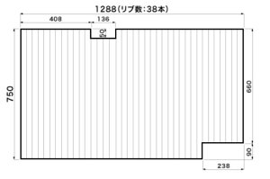  Ĉӂ pi\jbN idH iVij Cӂ ӂ GA141JMRC (GA141JMȒ֕i) 750×1301.5mm iu : 39{j