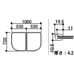�݌ɗL1 �n�E�X�e�b�N ���C�ӂ� �����n�E�X�e�b�N ���C�ӂ� �g�݂ӂ� �O���F720×1060mm �i�� DM26-PT0634 �K�p���� DM-1216 S�o�X ���C�t�^