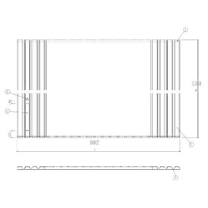 Ĉӂ TOTO Cӂ Vb^[ ӂ OF982×580mm EKK84095#N11 (iԕύX EKK84095N1#N11)iWH1014pj gg