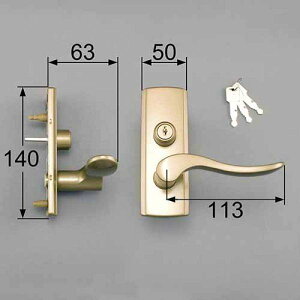 ■MZTZTAC05 送料込み LIXIL リクシル トステム 室内ドア 室内ドア 把手(とって) シリンダー錠 スタイルAタイプ把手(シリンダー錠) MZTZTAC05