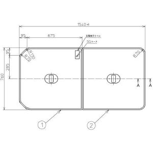 ���������� �����C�̂ӂ� TOTO ���C�ӂ� �y�ʌy�ʔc��t���g�ݍ��킹�� �g�݂ӂ� �O���F1540×760mm PCF1650N #N11 (�i�ԕύX PCF1650R#NW1 �j �g�g