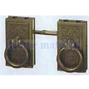 四国化成 エクステリア 補修部品 門扉 門柱 ポスト 他 からくさ錠 (両開き用)32LW-BK ブラック色