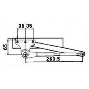 送料無料 LIXIL リクシル トステム ドアクローザー ブラック BLD4X16 ロンカラー ロンカラーF ロンカラー採風ドア 防火ドアプリンス 防火ドアウッディ