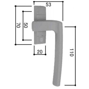 �������� YKK �J�����b�`�n���h���i�O�ύ��݌��p�j HH2K33877 YW�F�z���C�g