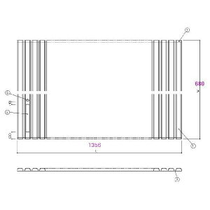  Ĉӂ TOTO Cӂ Vb^[ ӂ OF1356×680mm EKK667W4 iiԕύX EKK667W5 )iJB 1418pj gg