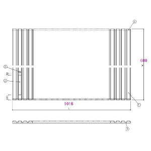 Ĉӂ TOTO Cӂ Vb^[ ӂ OF1016×600mm EKK728W2 (iԕύX EKK728W3 jiJH^JD1014j gg