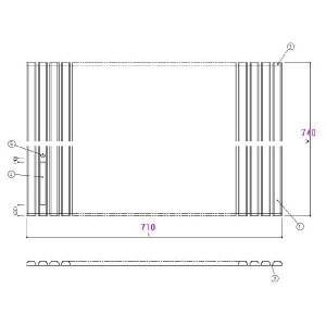 Ĉӂ TOTO Cӂ Vb^[ ӂ OF710×740mm EKK729W2 iJH0816j(iԕύX EKK729W3 ) gg