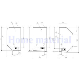 お風呂のふた TOTO 風呂ふた 魔法びん浴槽用3枚割りふたL (1300用)EKK82014WL4
